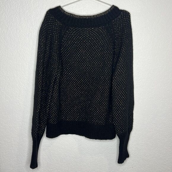 NWT Veronica Beard Mirnie Metallic V-Neck Sweater Relaxed Oversized XL - Picture 8 of 17